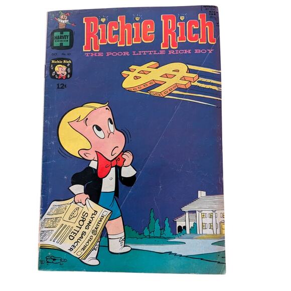 Vintage October 1967 Richie Rich the poor little boy #62 - Picture 1 of 6
